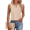 image:imageWIHOLL Womens Tank Tops Loose Fit Casual Sleeveless Tops Keyhole Neck Trendy Summer Tops Flowy Clothes Outfits 2026Apricot