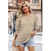 image:imageWIHOLL 34 Length Sleeve Womens Tops Summer Shirts Spring Vacation Outfits Dressy Casual Trendy Fall S3XL02stripe