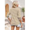 image:imageWIHOLL 34 Length Sleeve Womens Tops Summer Shirts Spring Vacation Outfits Dressy Casual Trendy Fall S3XL02stripe