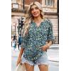 image:imageWIHOLL 34 Length Sleeve Womens Tops Summer Shirts Spring Vacation Outfits Dressy Casual Trendy Fall S3XL03  Floral Blue