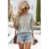image:imageWIHOLL 34 Length Sleeve Womens Tops Summer Shirts Spring Vacation Outfits Dressy Casual Trendy Fall S3XL03blue White