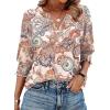 image:imageWIHOLL 34 Length Sleeve Womens Tops Summer Shirts Spring Vacation Outfits Dressy Casual Trendy Fall S3XL03ethnic Patterns
