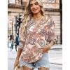 image:imageWIHOLL 34 Length Sleeve Womens Tops Summer Shirts Spring Vacation Outfits Dressy Casual Trendy Fall S3XL03ethnic Patterns