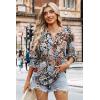 image:imageWIHOLL 34 Length Sleeve Womens Tops Summer Shirts Spring Vacation Outfits Dressy Casual Trendy Fall S3XL03floral Khaki