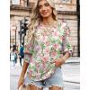 image:imageWIHOLL 34 Length Sleeve Womens Tops Summer Shirts Spring Vacation Outfits Dressy Casual Trendy Fall S3XL03romantic Rose