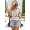 image:imageWIHOLL 34 Length Sleeve Womens Tops Summer Shirts Spring Vacation Outfits Dressy Casual Trendy Fall S3XL03romantic Rose