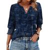 image:imageWIHOLL 34 Length Sleeve Womens Tops Summer Shirts Spring Vacation Outfits Dressy Casual Trendy Fall S3XL04blue Stripe