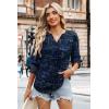 image:imageWIHOLL 34 Length Sleeve Womens Tops Summer Shirts Spring Vacation Outfits Dressy Casual Trendy Fall S3XL04blue Stripe
