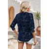 image:imageWIHOLL 34 Length Sleeve Womens Tops Summer Shirts Spring Vacation Outfits Dressy Casual Trendy Fall S3XL04blue Stripe