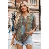 image:imageWIHOLL 34 Length Sleeve Womens Tops Summer Shirts Spring Vacation Outfits Dressy Casual Trendy Fall S3XL04bohemian Color