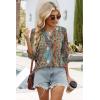 image:imageWIHOLL 34 Length Sleeve Womens Tops Summer Shirts Spring Vacation Outfits Dressy Casual Trendy Fall S3XL04bohemian Color