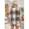 image:imageWIHOLL 34 Length Sleeve Womens Tops Summer Shirts Spring Vacation Outfits Dressy Casual Trendy Fall S3XL04brown Plaid
