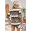 image:imageWIHOLL 34 Length Sleeve Womens Tops Summer Shirts Spring Vacation Outfits Dressy Casual Trendy Fall S3XL04brown Stripe