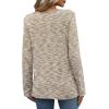 image:imageWIHOLL Blouses for Women Dressy Casual Lace Spring Long Sleeve Shirts 2026 Trendy Sweaters Waffle Knit Beach Vacation ClothesKfantasy Khaki