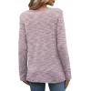 image:imageWIHOLL Blouses for Women Dressy Casual Lace Spring Long Sleeve Shirts 2026 Trendy Sweaters Waffle Knit Beach Vacation ClothesKfantasy Pink