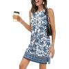 image:imageWIHOLL Casual Dresses for Women Crewneck Sleeveless Tank Dress Summer Spring Boho Vacation ClothesBlue Boho Print