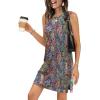 image:imageWIHOLL Casual Dresses for Women Crewneck Sleeveless Tank Dress Summer Spring Boho Vacation ClothesBoho Print