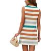 image:imageWIHOLL Casual Dresses for Women Crewneck Sleeveless Tank Dress Summer Spring Boho Vacation ClothesColor Stripe