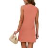 image:imageWIHOLL Casual Dresses for Women Crewneck Sleeveless Tank Dress Summer Spring Boho Vacation ClothesCoral