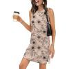 image:imageWIHOLL Casual Dresses for Women Crewneck Sleeveless Tank Dress Summer Spring Boho Vacation ClothesFloral Beige