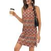 image:imageWIHOLL Casual Dresses for Women Crewneck Sleeveless Tank Dress Summer Spring Boho Vacation ClothesFloral Bohemian
