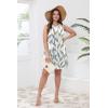 image:imageWIHOLL Casual Dresses for Women Crewneck Sleeveless Tank Dress Summer Spring Boho Vacation ClothesFloral Green Leaf