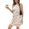 image:imageWIHOLL Casual Dresses for Women Crewneck Sleeveless Tank Dress Summer Spring Boho Vacation ClothesFloral Light Yellow