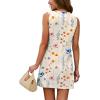 image:imageWIHOLL Casual Dresses for Women Crewneck Sleeveless Tank Dress Summer Spring Boho Vacation ClothesFloral Light Yellow