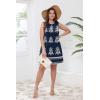image:imageWIHOLL Casual Dresses for Women Crewneck Sleeveless Tank Dress Summer Spring Boho Vacation ClothesFloral Navy Blue