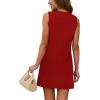 image:imageWIHOLL Casual Dresses for Women Crewneck Sleeveless Tank Dress Summer Spring Boho Vacation ClothesRed