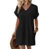 image:imageWIHOLL Dresses for Women 2026 Casual Summer Tshirt Dress Wedding Guest Dresses Fashion Beach Vacation Clothes0black