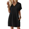 image:imageWIHOLL Dresses for Women 2026 Casual Summer Tshirt Dress Wedding Guest Dresses Fashion Beach Vacation Clothes0black