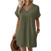 image:imageWIHOLL Dresses for Women 2026 Casual Summer Tshirt Dress Wedding Guest Dresses Fashion Beach Vacation Clothes0green