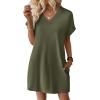 image:imageWIHOLL Dresses for Women 2026 Casual Summer Tshirt Dress Wedding Guest Dresses Fashion Beach Vacation Clothes0green
