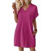 image:imageWIHOLL Dresses for Women 2026 Casual Summer Tshirt Dress Wedding Guest Dresses Fashion Beach Vacation Clothes0hot Pink