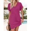 image:imageWIHOLL Dresses for Women 2026 Casual Summer Tshirt Dress Wedding Guest Dresses Fashion Beach Vacation Clothes0hot Pink