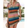 image:imageWIHOLL Dresses for Women 2026 Casual Summer Tshirt Dress Wedding Guest Dresses Fashion Beach Vacation Clothes1colorful Stripe