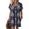 image:imageWIHOLL Dresses for Women 2026 Casual Summer Tshirt Dress Wedding Guest Dresses Fashion Beach Vacation Clothes1navy Ethnic Print