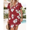 image:imageWIHOLL Dresses for Women 2026 Casual Summer Tshirt Dress Wedding Guest Dresses Fashion Beach Vacation Clothes3red Lily Print