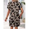 image:imageWIHOLL Dresses for Women 2026 Casual Summer Tshirt Dress Wedding Guest Dresses Fashion Beach Vacation Clothes4beige Leopard