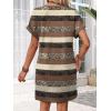 image:imageWIHOLL Dresses for Women 2026 Casual Summer Tshirt Dress Wedding Guest Dresses Fashion Beach Vacation ClothesBrown Stripe
