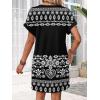 image:imageWIHOLL Dresses for Women 2026 Casual Summer Tshirt Dress Wedding Guest Dresses Fashion Beach Vacation ClothesFloral Black Stripes