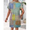image:imageWIHOLL Dresses for Women 2026 Casual Summer Tshirt Dress Wedding Guest Dresses Fashion Beach Vacation ClothesMulticolored Geometric