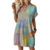 image:imageWIHOLL Dresses for Women 2026 Casual Summer Tshirt Dress Wedding Guest Dresses Fashion Beach Vacation ClothesMulticolored Geometric
