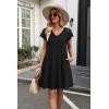 image:imageWIHOLL Dresses for Women Summer Casual Wedding Guest Dress Lace Short Sleeve Cute Sundresses Fashion Beach Vacation Clothes1black