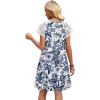 image:imageWIHOLL Dresses for Women Summer Casual Wedding Guest Dress Lace Short Sleeve Cute Sundresses Fashion Beach Vacation Clothes1ethnic Floral