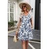 image:imageWIHOLL Dresses for Women Summer Casual Wedding Guest Dress Lace Short Sleeve Cute Sundresses Fashion Beach Vacation Clothes1ethnic Floral