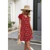 image:imageWIHOLL Dresses for Women Summer Casual Wedding Guest Dress Lace Short Sleeve Cute Sundresses Fashion Beach Vacation Clothes2white Dot