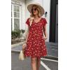 image:imageWIHOLL Dresses for Women Summer Casual Wedding Guest Dress Lace Short Sleeve Cute Sundresses Fashion Beach Vacation Clothes2white Dot