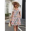 image:imageWIHOLL Dresses for Women Summer Casual Wedding Guest Dress Lace Short Sleeve Cute Sundresses Fashion Beach Vacation ClothesFloral